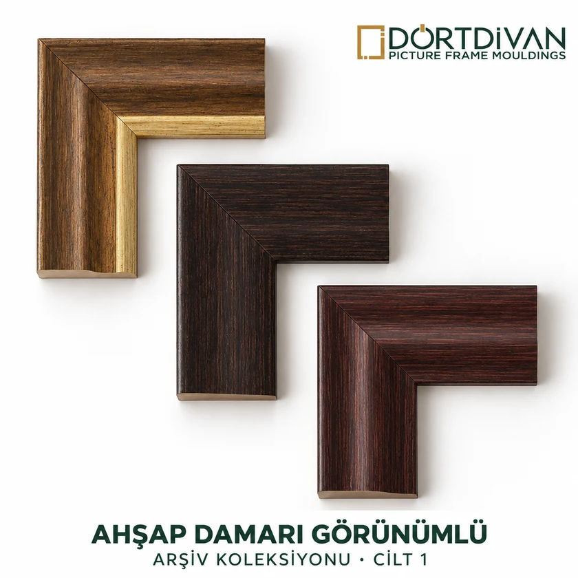 Ahşap damarı görünümlü · Cilt 1