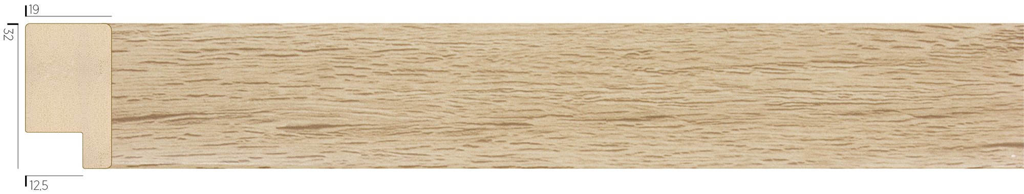 DC3219 plastik profil kesiti ve yüzeyi
