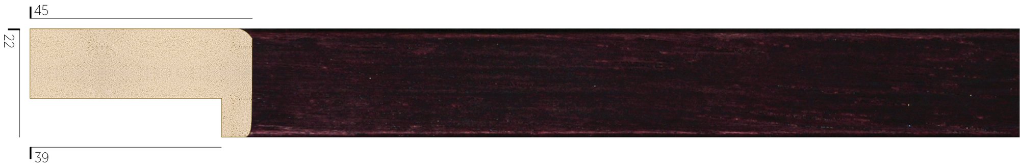 2255-04 ahşap çerçeve profili