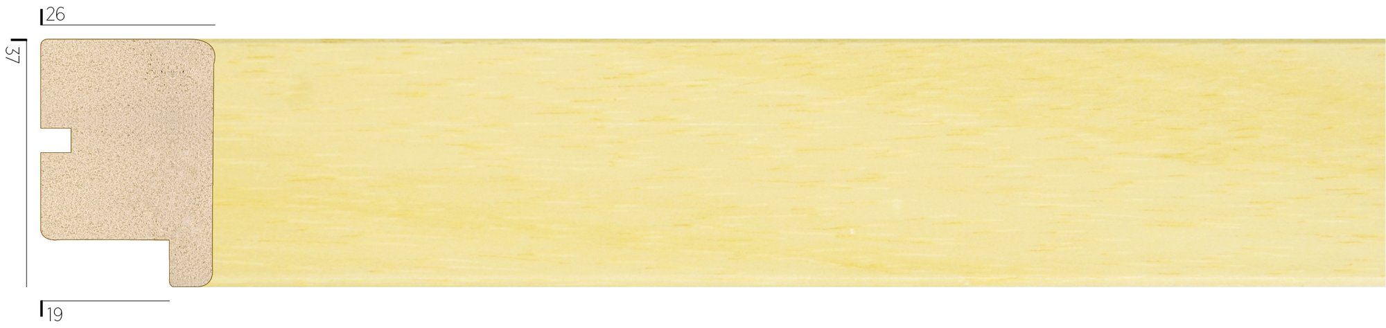 3730-01 ahşap çerçeve profili