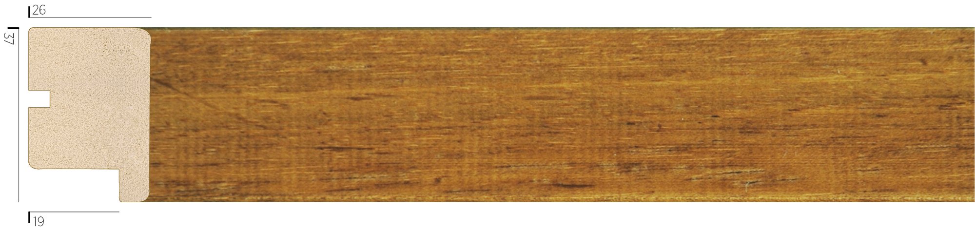 3730-02 ahşap çerçeve profili