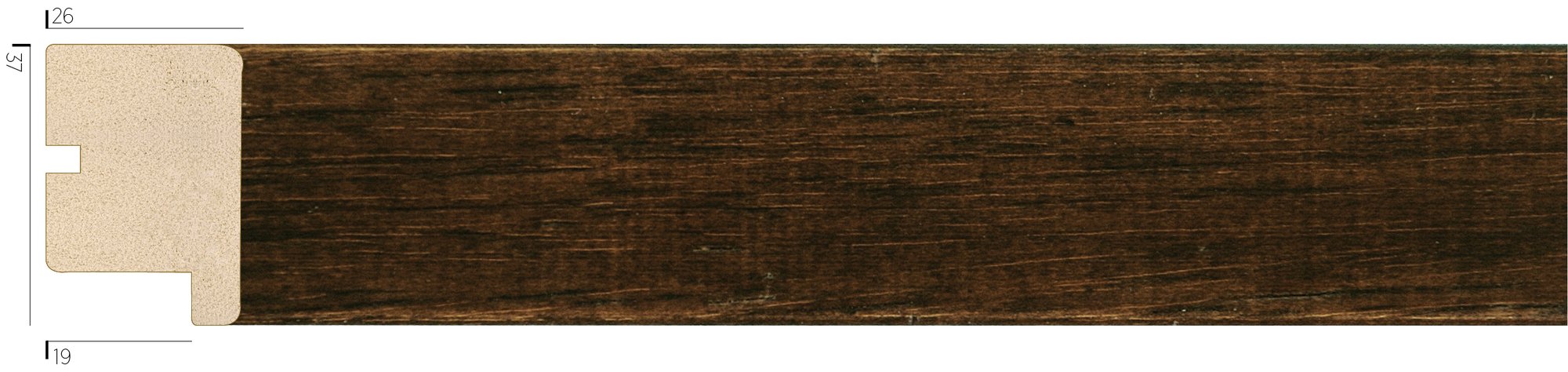 3730-05 ahşap çerçeve profili
