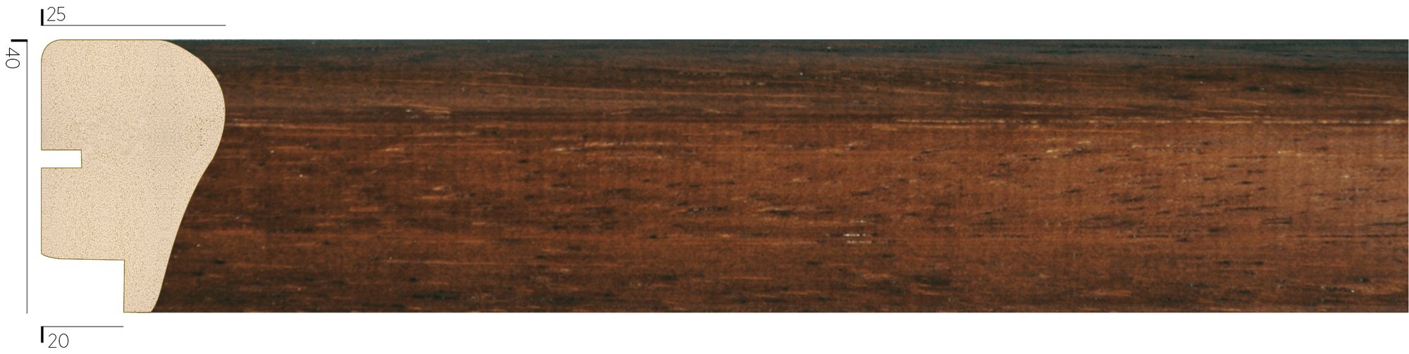 4144-03 ahşap çerçeve profili