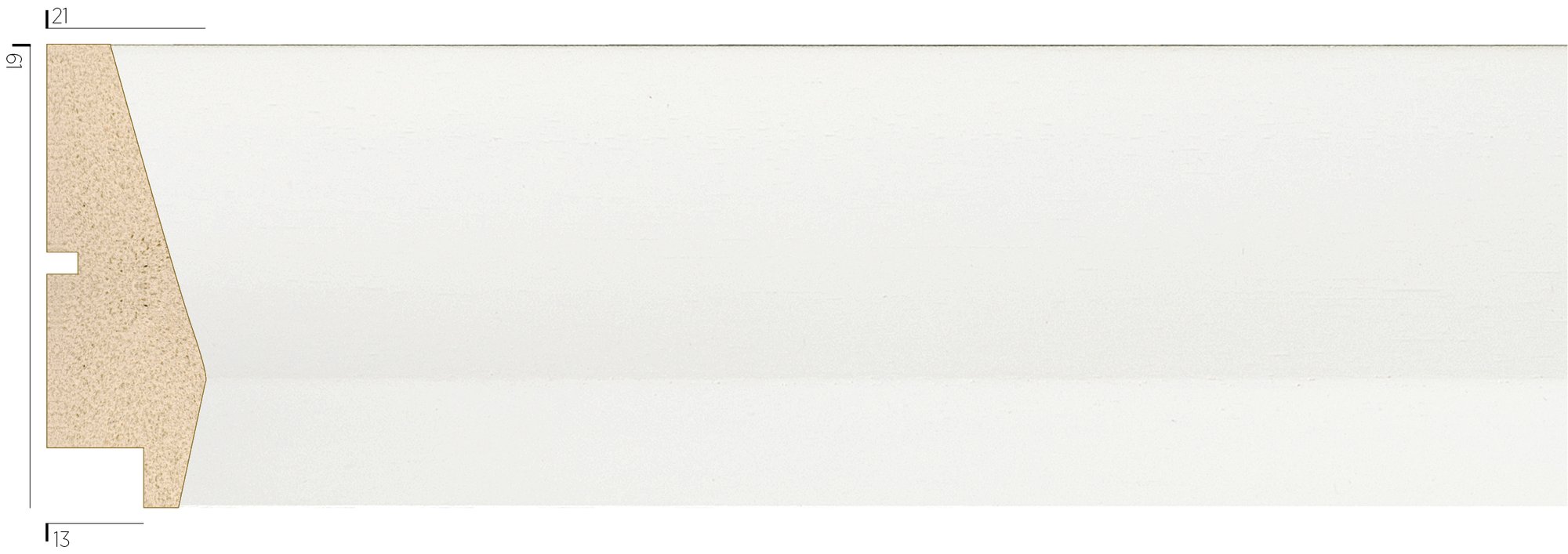 6121-03 ahşap çerçeve profili